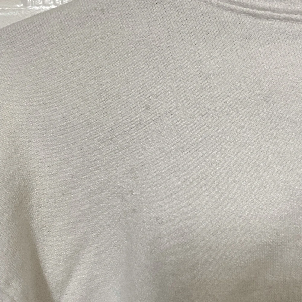 Retro John Galt Brandy Melville White & Ref Flame Sleeves Hoodie OS - Picture 7 of 9